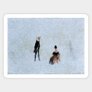 High Resolution William Turner Two Figures 1827 Sticker